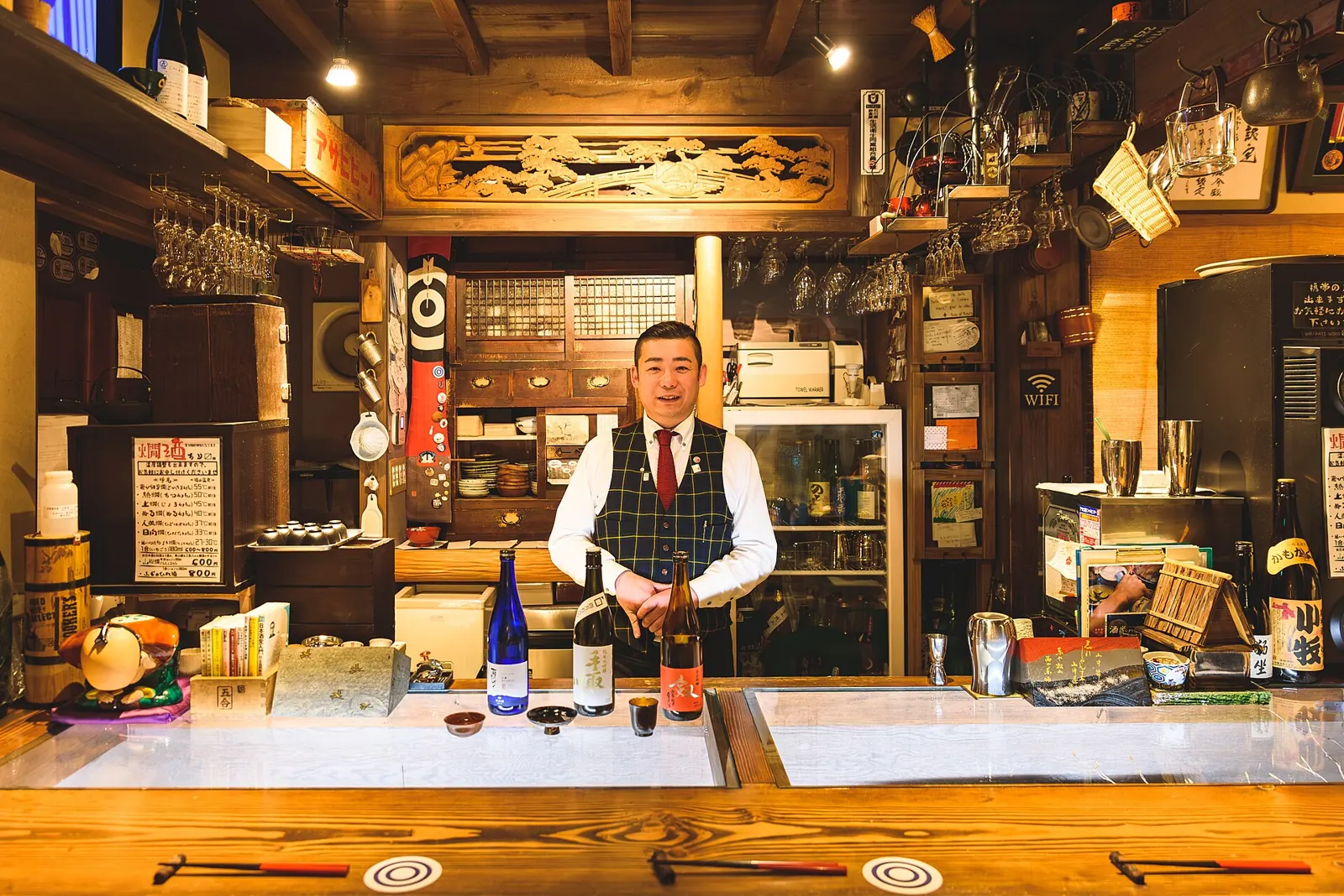 A Japanese sake bar
